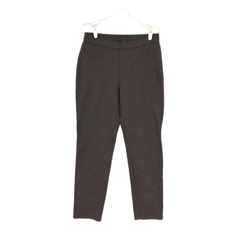 J Jill Ponte Slim Leg Pants Women Size Small Gray Casual Pull On Career Leggings